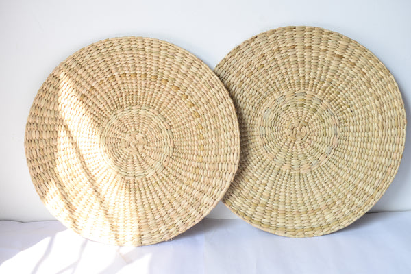 Set of 2 Natural 15 inch placemats