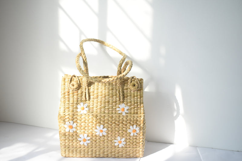 Daisy Embroidery Bag